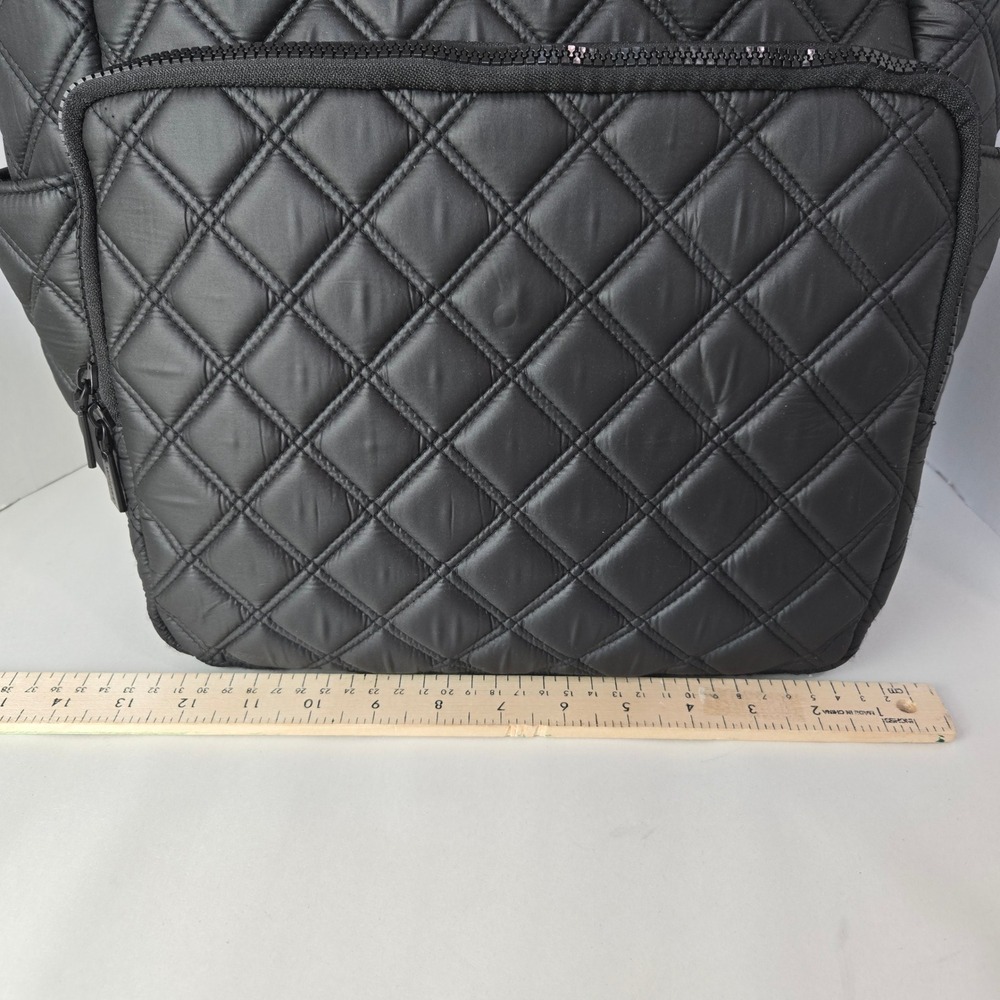 Joan & David Backpack Large Black Quilted Puffer Travel Work Laptop Bag #1105 - Picture 7 of 11